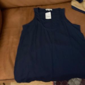 J Crew tank top made in India. XS navy blue